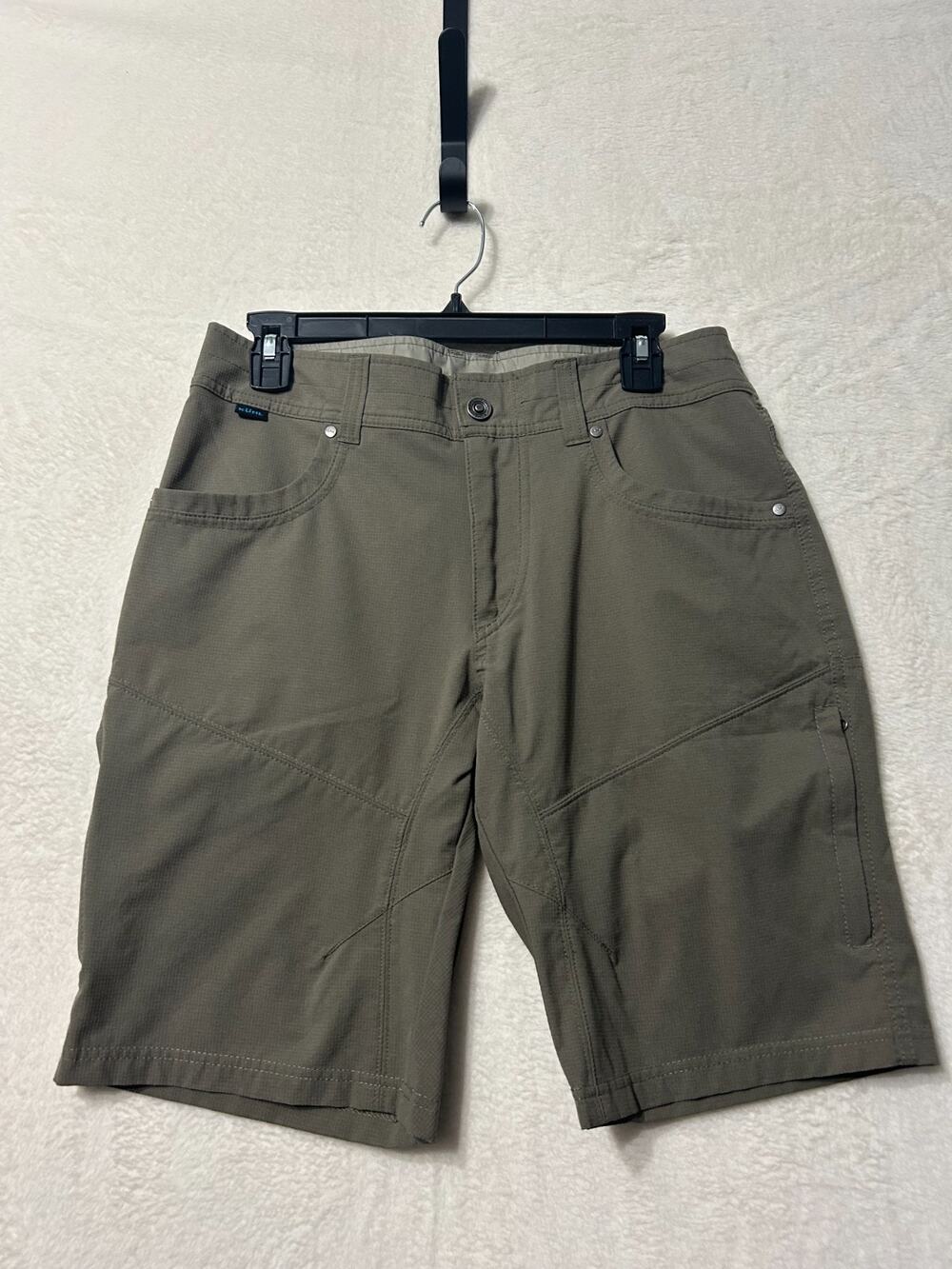 KUHL Men’s 32 Renegade Tan Shorts Gorpcore Utility Hiking Outdoor